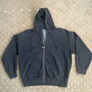 Brandy Melville Dark Grey zipped hoodie